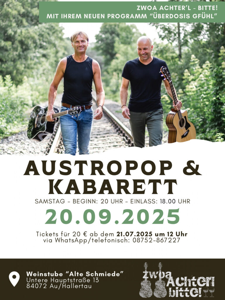 Plakat Zwoa Achterl